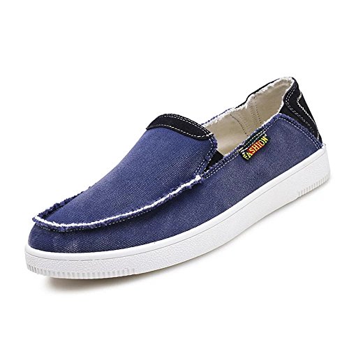 virility 温尔仕 2017夏季新款英伦时尚水洗牛仔帆布鞋 低帮套脚户外